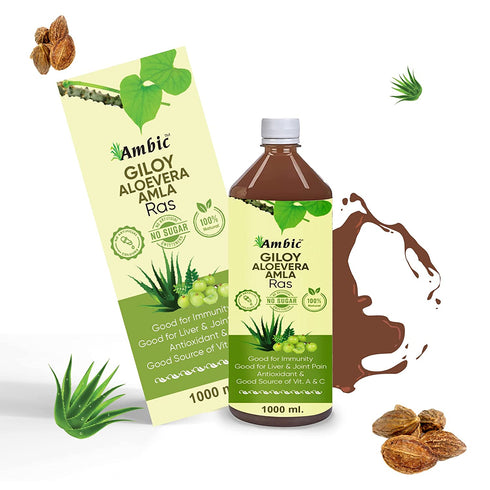 Ambic Giloy Aloevera Amla Ras 1000ml