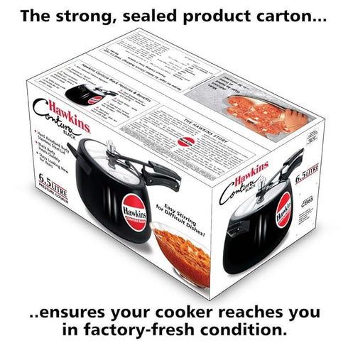 Hawkins Contura Black 6.5 L Pressure Cooker (CB65)