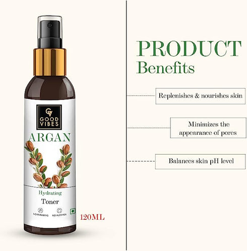 Good Vibes Argan Hydrating Face Toner 120ml