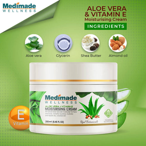 Medimade Wellness Aloe Vera & Vitamin E Moisturising Cream