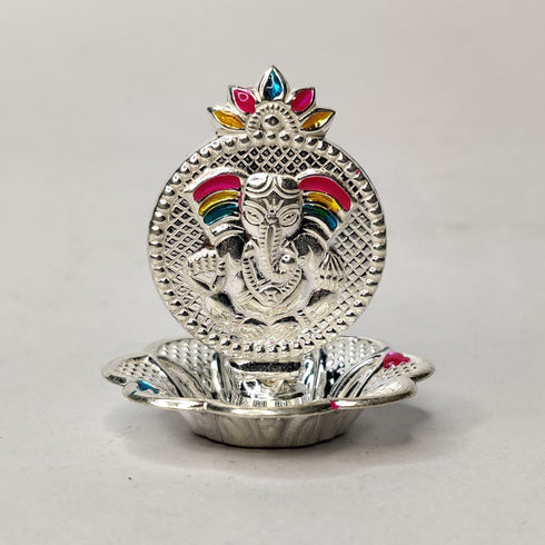 Pure Silver Ganesh Agarbatti Stand 12.8g