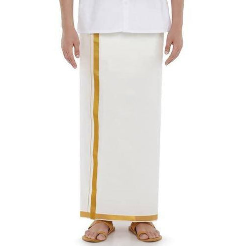 Ramraj Cotton Career 1 inch Border Dhoti