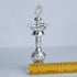 Pure Silver Peacock Design Lamp Stand Pair 276g