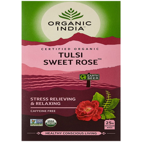 Organic India Tulsi Sweet Rose Infusion Tea
