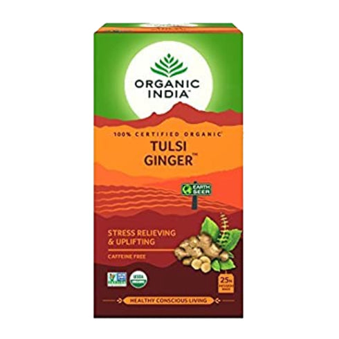 Organic India Tulsi Ginger Antioxidant Herbal Tea