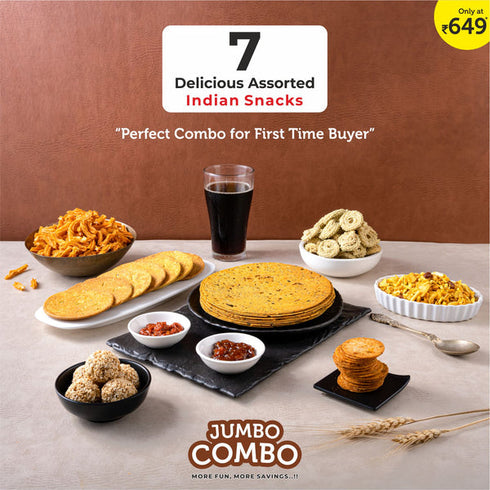 Stuti Khakhra 7 Delicious Assorted Indian Snacks Perfect Combo For First Time