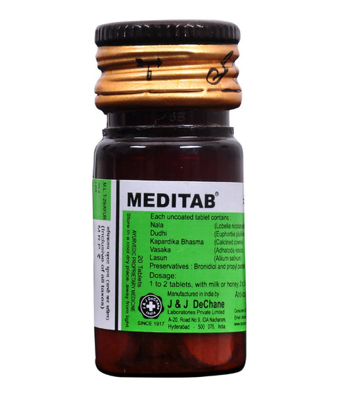 J & J Dechane Ayurvedic Meditab Tablets