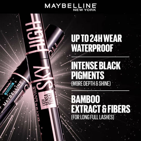 Maybelline New York Lash Sensational Sky High Waterproof Mascara | Cosmic Black