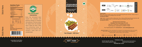 The Tea Planet Cinnamon+Cardamom Flavoured Instant Black Tea