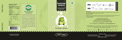 The Tea Planet Coconut Lemon Flavoured Instant Black Tea