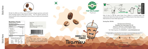 The Tea Planet Tiramisu Bubble Tea Premix