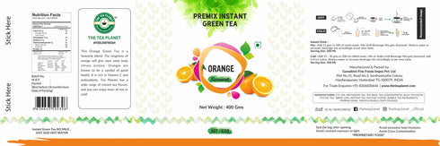 The Tea Planet Orange Flavoured Instant Green Tea