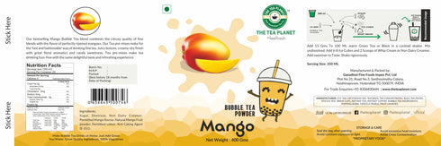 The Tea Planet Mango Bubble Tea Premix