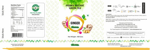 The Tea Planet Ginger Flavoured Instant Green Tea