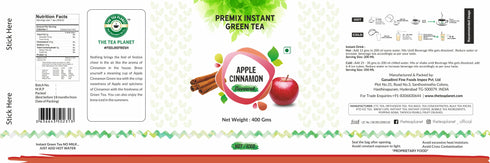 The Tea Planet Apple Cinnamon Flavoured Instant Green Tea