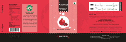 The Tea Planet Pomenegranate Flavoured Instant Black Tea
