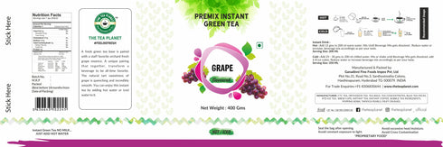 The Tea Planet Grape Flavoured Instant Green Tea