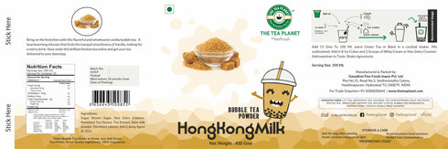 The Tea Planet Hong Kong Milk Bubble Tea Premix