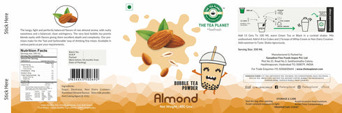 The Tea Planet Almond Bubble Tea Premix
