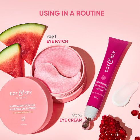 Dot and key Watermelon Cooling Hydrogel Eye Patches