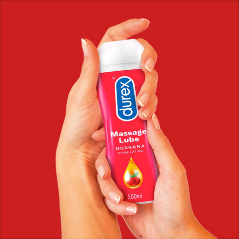 Durex Guarana Massage 2-in-1 Intimate Lubricant | Stimulating Water-Based Lube Gel For Men & Women