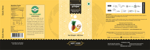 The Tea Planet Pineapple With Ginger Flavoured Instant Black Tea