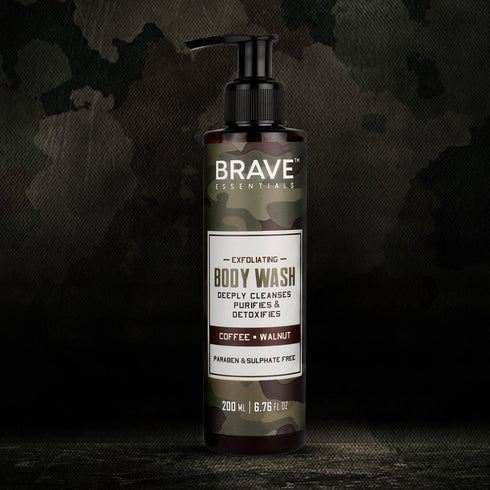 Brave Essentials Exfoliating Body Wash 200ml