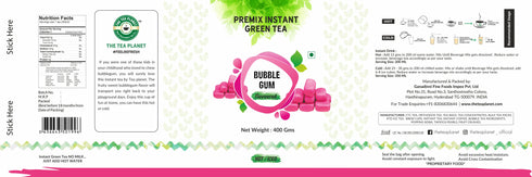 The Tea Planet Bubblegum Flavoured Instant Green Tea