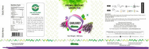 The Tea Planet Earl Grey Flavoured Instant Green Tea