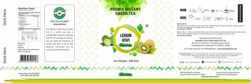 The Tea Planet Lemon Kiwi Flavoured Instant Green Tea
