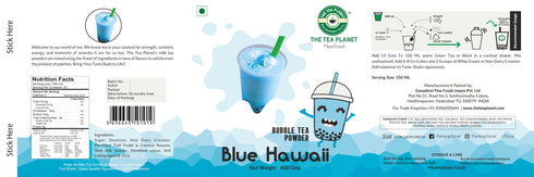 The Tea Planet Blue Hawaii Bubble Tea Premix
