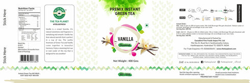 The Tea Planet Vanilla Flavoured Instant Green Tea