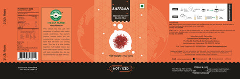 The Tea Planet Saffron Flavoured Instant Black Tea