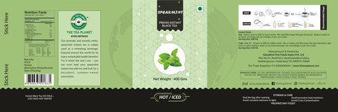 The Tea Planet Spearmint Flavoured Instant Black Tea