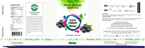 The Tea Planet Black Currant Flavoured Instant Green Tea