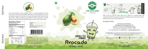 The Tea Planet Avocado Bubble Tea Premix