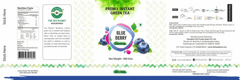 The Tea Planet Blueberry Flavoured Instant Green Tea