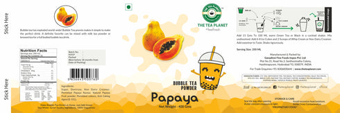 The Tea Planet Papaya Bubble Tea Premix