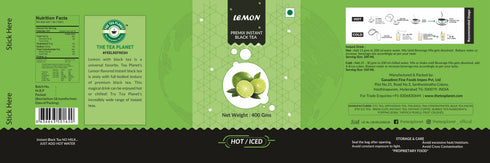 The Tea Planet Lemon Flavoured Instant Black Tea