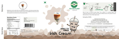 The Tea Planet Irish Cream Bubble Tea Premix