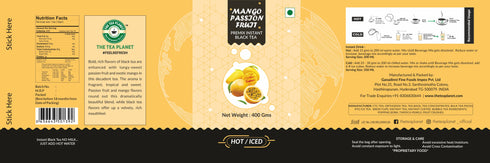 The Tea Planet Mango+Passion Fruit Flavoured Instant Black Tea