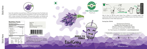 The Tea Planet Earl Grey Bubble Tea Premix
