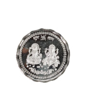 Pure Silver Lakshmi Ganesh Coin 10g