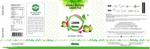The Tea Planet Lemon Flavoured Instant Green Tea