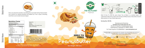 The Tea Planet Peanut Butter Bubble Tea Premix
