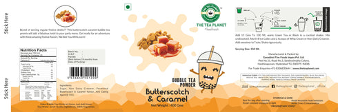 The Tea Planet Butterscotch Caramel Bubble Tea Premix