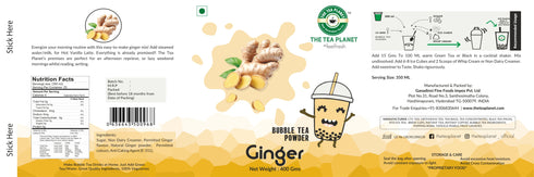 The Tea Planet Ginger Bubble Tea Premix