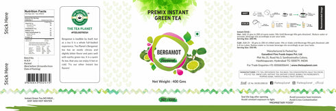 The Tea Planet Bergamot Flavoured Instant Green Tea