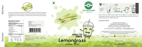 The Tea Planet Lemongrass Bubble Tea Premix