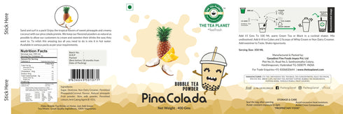 The Tea Planet Pina Colada Bubble Tea Premix